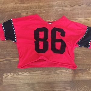 Pink Victoria secret red shirt